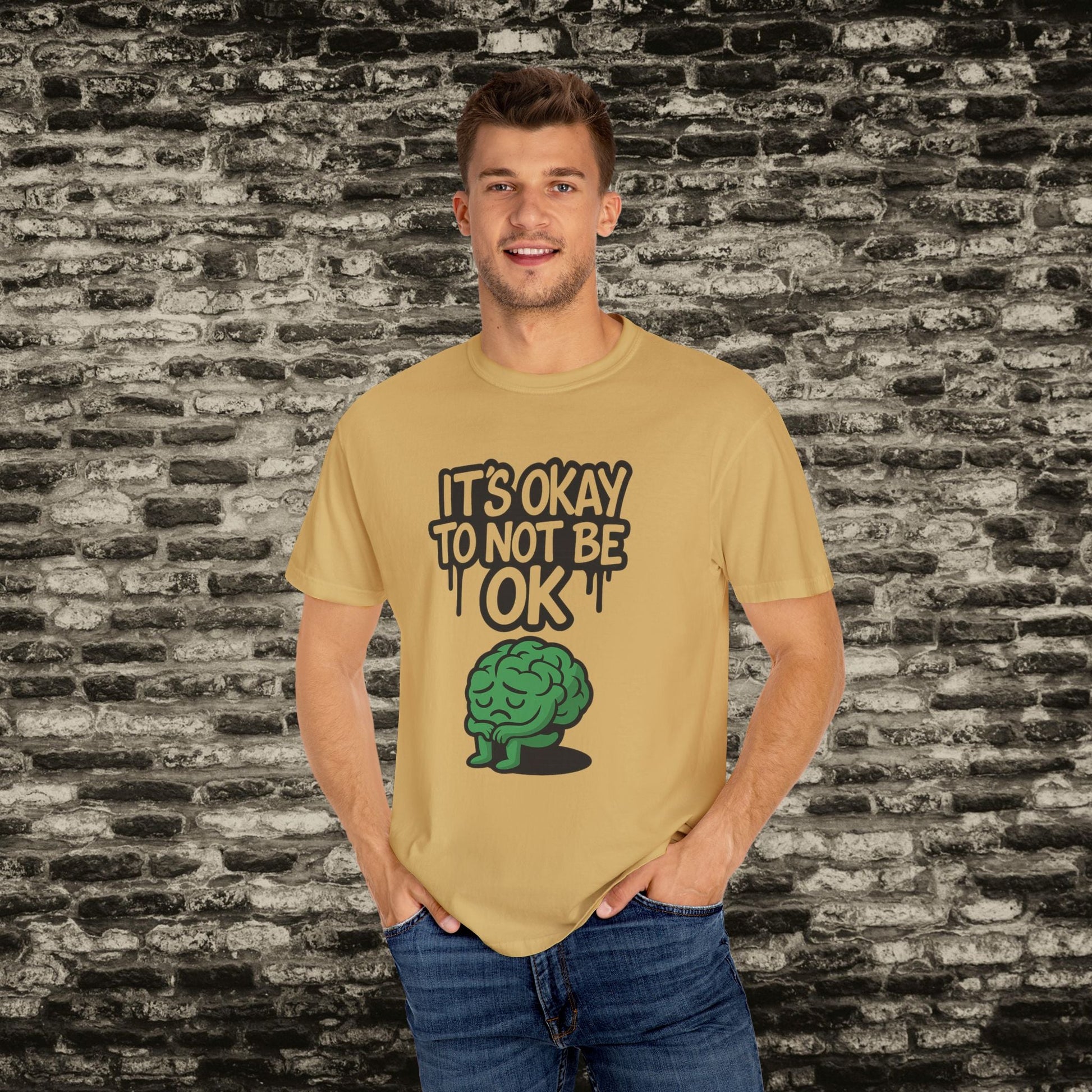 It’s Okay to Not Be OK Tee – Mental Health Awareness Shirt Printify