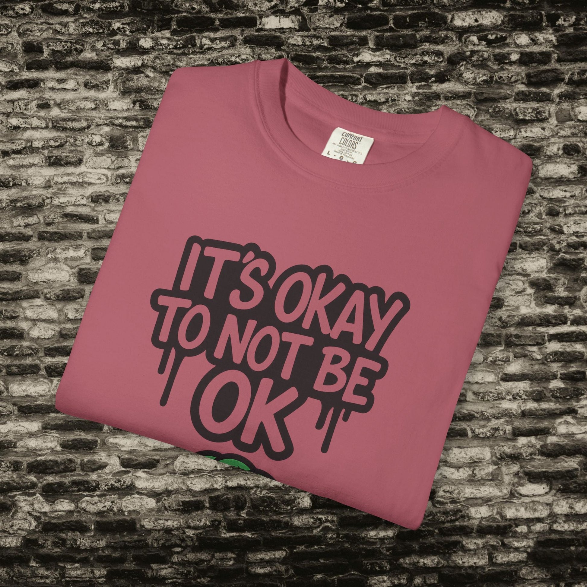 It’s Okay to Not Be OK Tee – Mental Health Awareness Shirt Printify