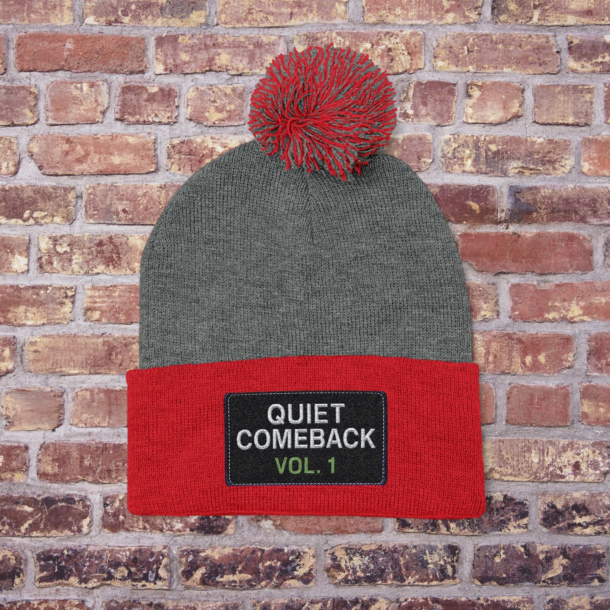 Quiet Comeback Vol. 1 Pom Beanie – Back to School Edition Printify