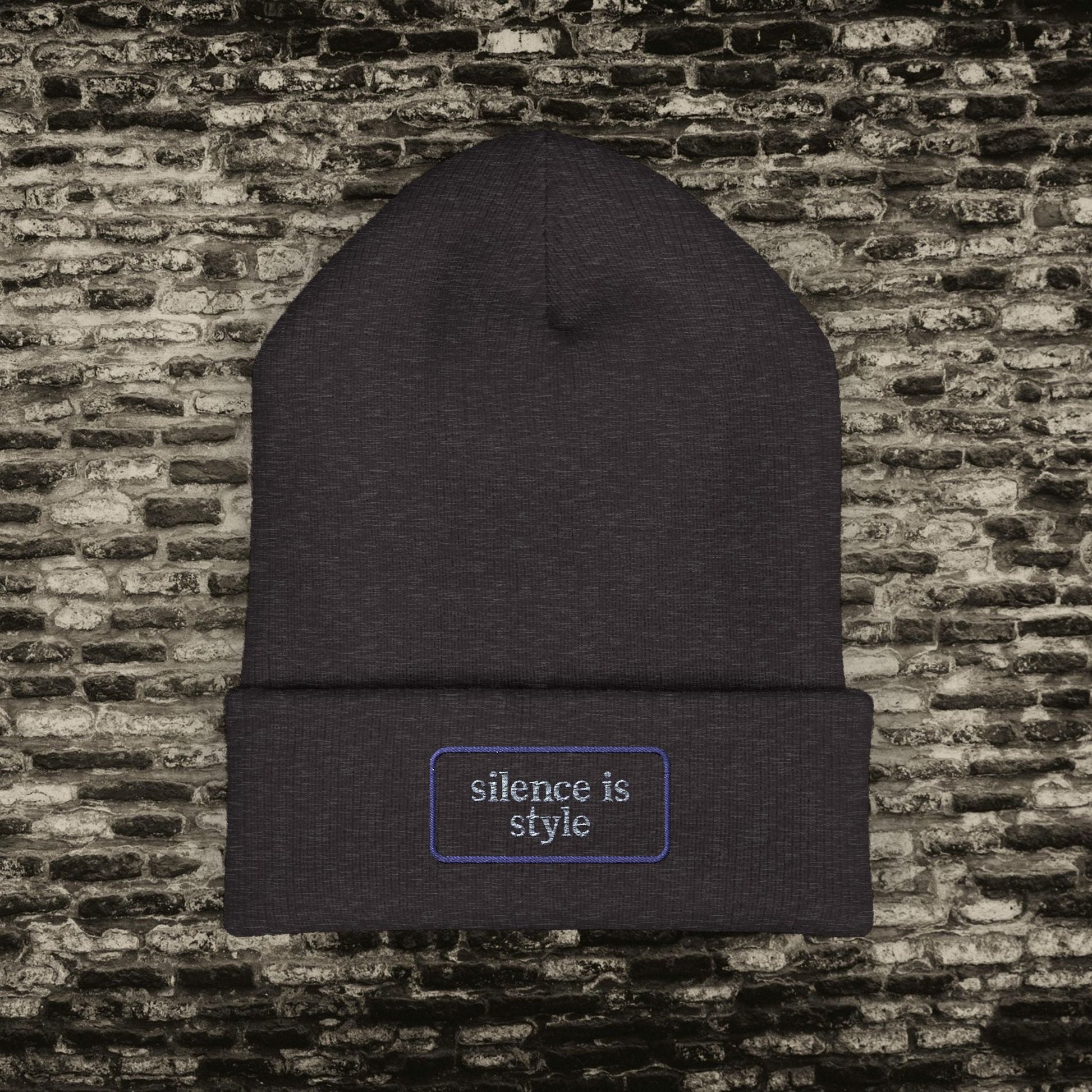 Silence Is Style” Beanie – Back to School Edition Printify