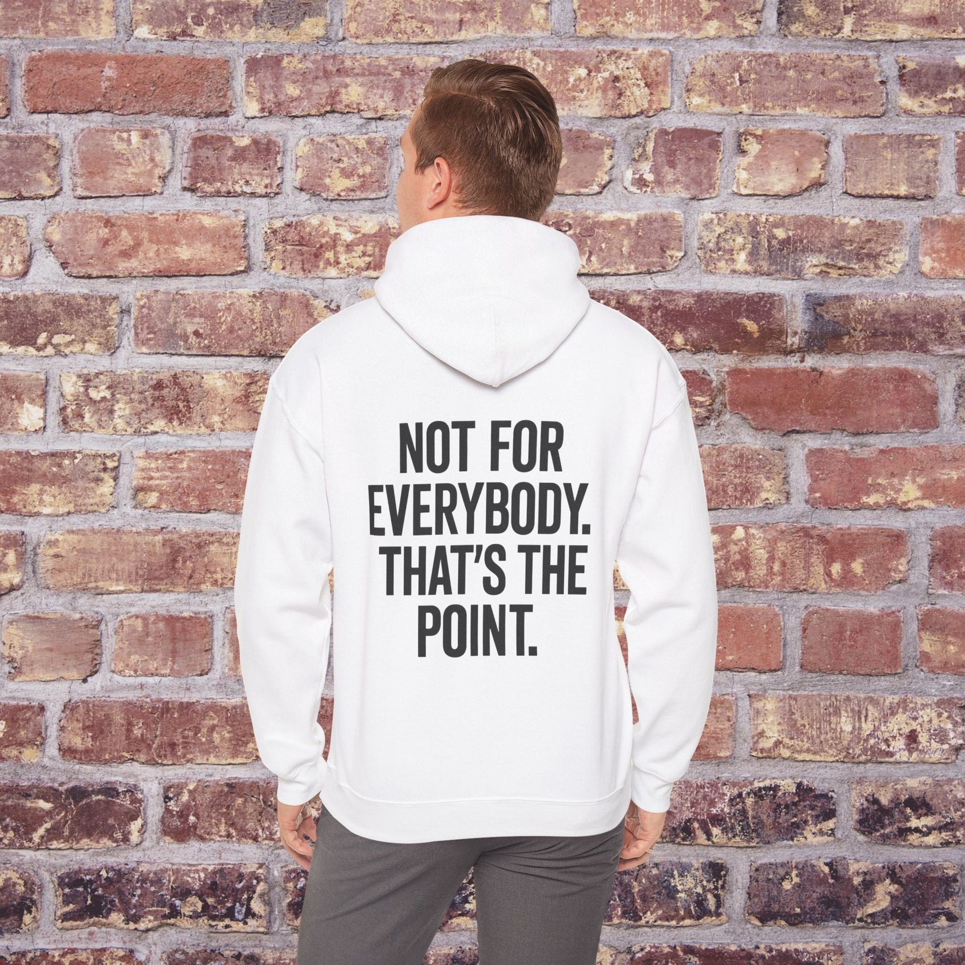 Not For Everybody” Statement Hoodie – Quiet Couture Printify