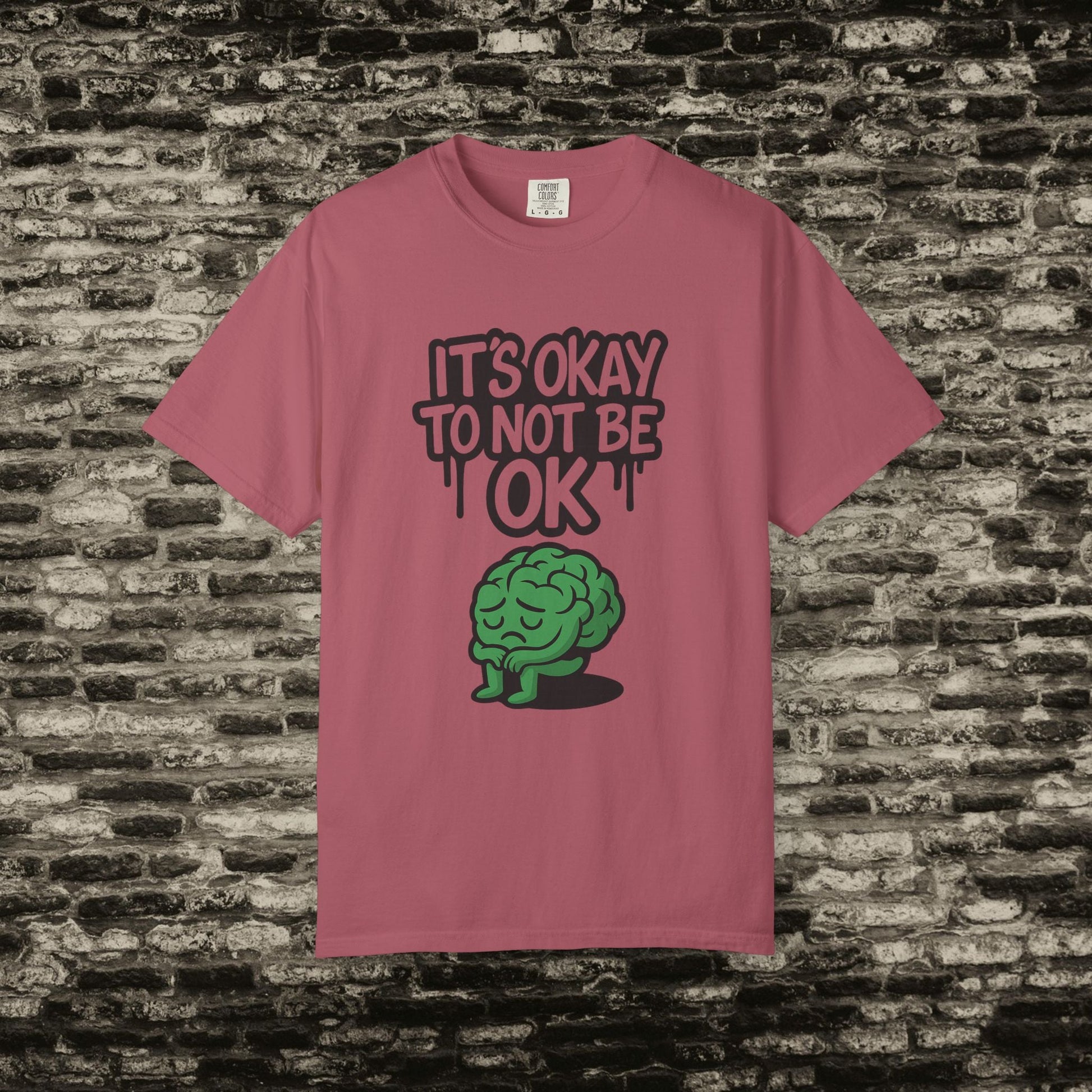 It’s Okay to Not Be OK Tee – Mental Health Awareness Shirt Printify